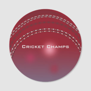 Cricket Ball Design Name Tag