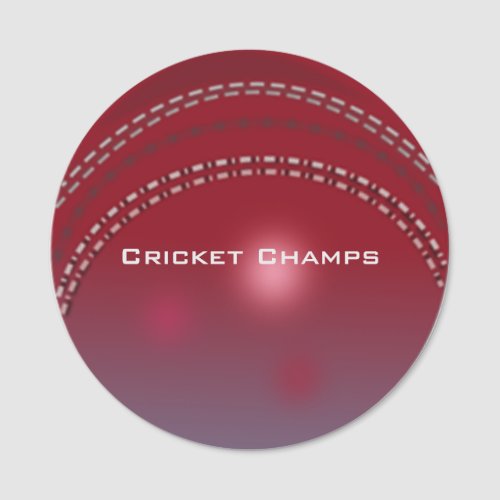 Cricket Ball Design Name Tag