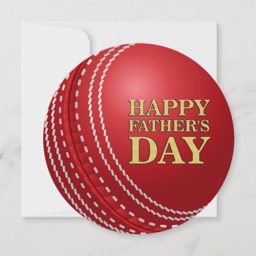 Cricket Ball Fathers Day Party Invitations