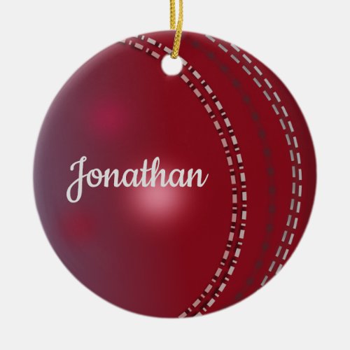 Cricket Ball Ornament