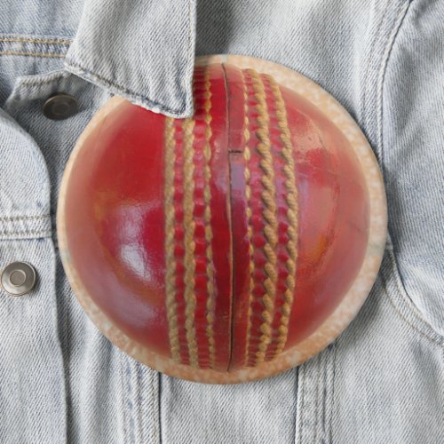 Cricket Ball Pinback Button