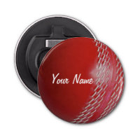 Cricket Ball Red Customize With Your Name