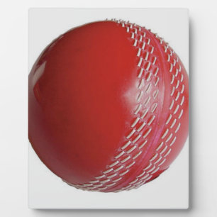 Cricket Ball Red Customize With Your Name Plaque