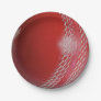 Cricket Ball Red Paper Party Plate