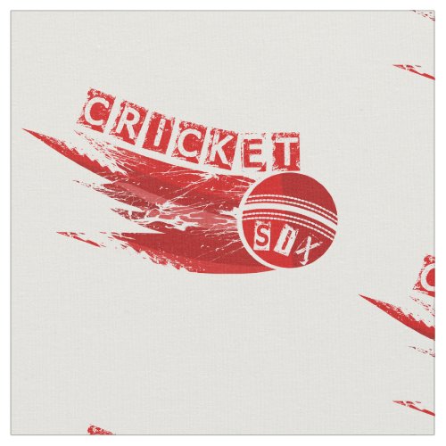 Cricket Ball Sixer Fabric