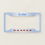 Cricket Balls And Bats Sports License Plate Frame at Zazzle
