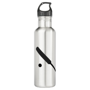 Cricket Bat and Ball Graphic Stainless Steel Water Bottle