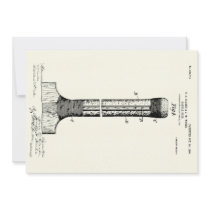 CRICKET BAT PATENT - CIRCA 1906 CARD CRICKET BAT PATENT - CIRCA 1906 CARD