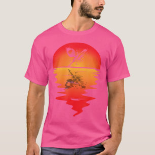 Cricket Bat Sunset Cricketing Cricket Player Crick T-Shirt