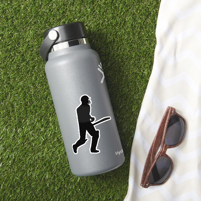 Cricket batman silhouette design sticker (HydroFlask Insitu)