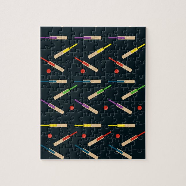 Cricket Bats and Balls Puzzle/Jigsaw Jigsaw Puzzle (Vertical)