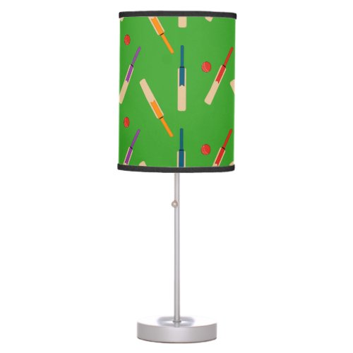 Cricket Bats and Balls Table Lamp