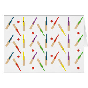 Cricket bats/ balls Card