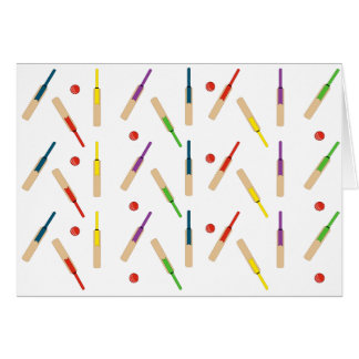 Cricket bats/ balls Card