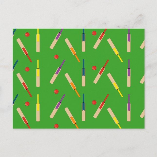 Cricket bats/ balls Post Card (Front)