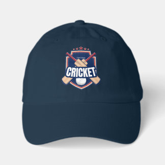 Cricket Bats with ball and written text Youth Dad Hat