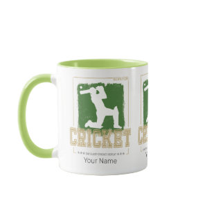 Cricket Batsman Vintage Pitcher Player Coach Mug