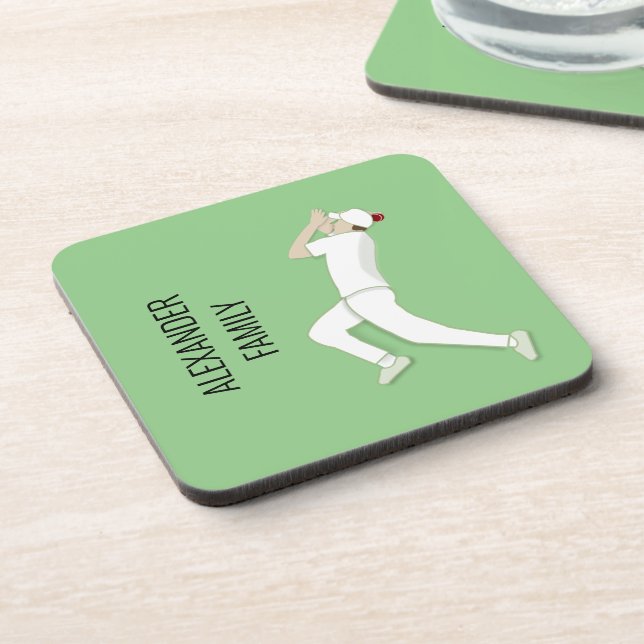 Cricket Beverage Coaster (Left Side)