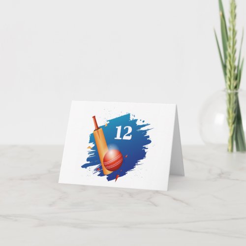 Cricket Birthday Card  - 12
