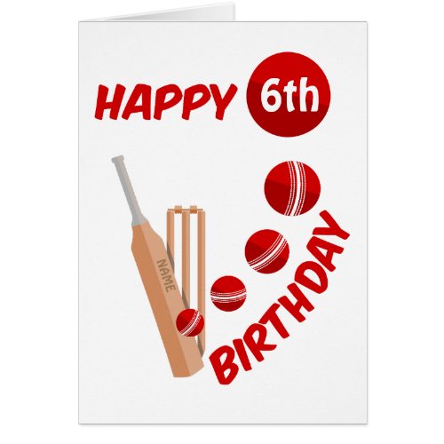 Cricket Birthday  Cards