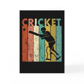 Cricket Bowler Bat Cricketer Gift Card