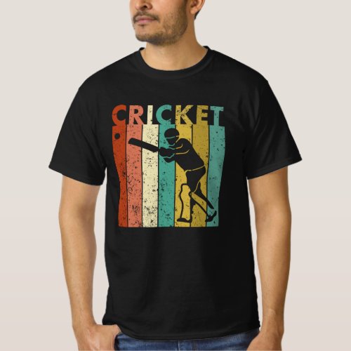Cricket Bowler Bat Cricketer Gift T_Shirt