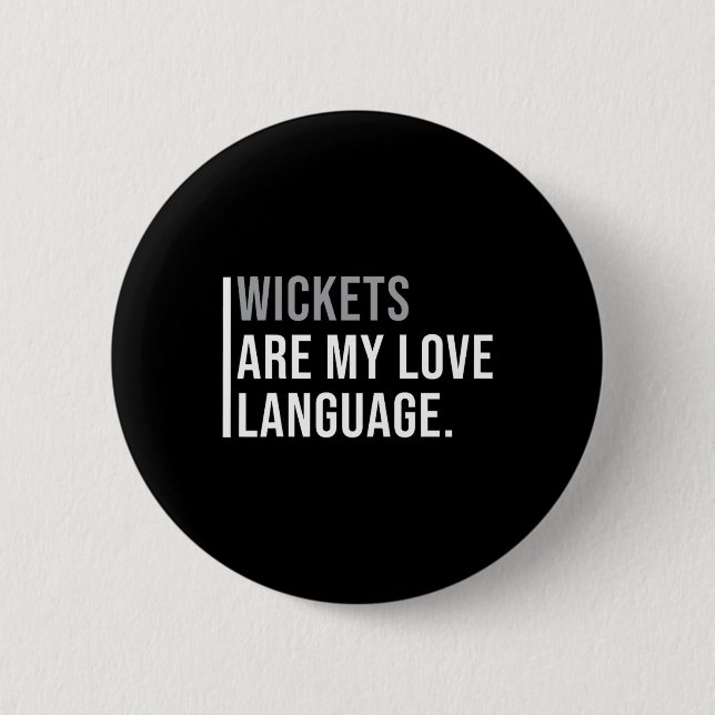 Cricket Bowlers Meme Quote  Button (Front)