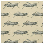 Cricket Bug Pattern Antique Theme Fabric