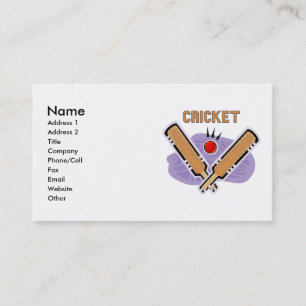 Cricket Business Cards