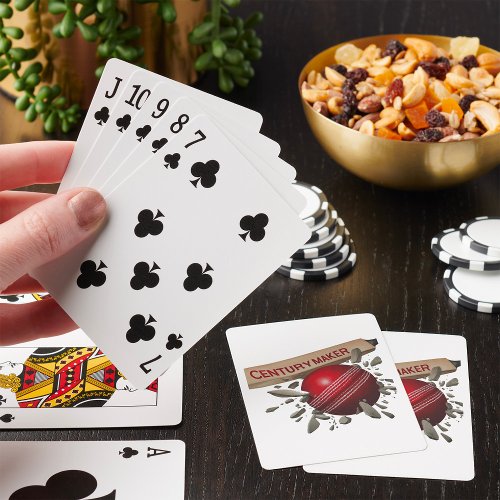 Cricket Century Maker Playing Cards