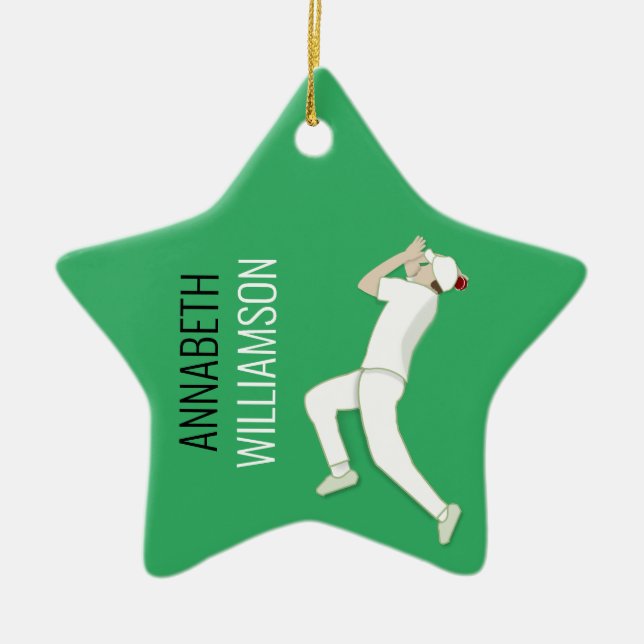 Cricket Ceramic Ornament (Front)