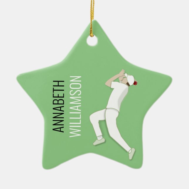 Cricket Ceramic Ornament (Front)