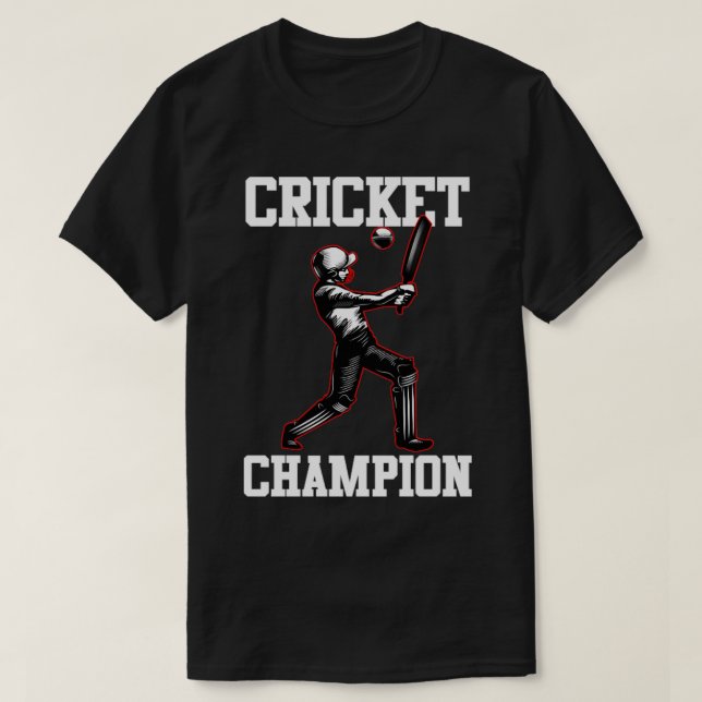 Cricket Champion2  T-Shirt (Design Front)