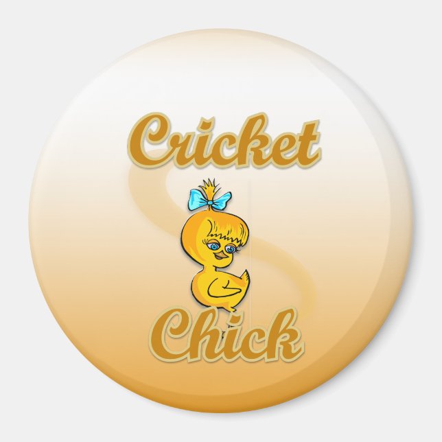 Cricket Chick Magnet (Front)