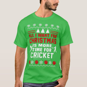 Cricket Christmas Time T-Shirt