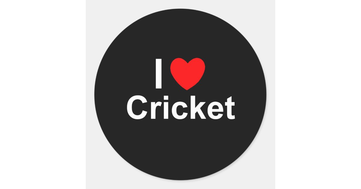 Cricket Classic Round Sticker | Zazzle.com