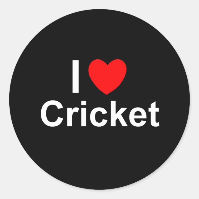 Cricket Classic Round Sticker (Front)