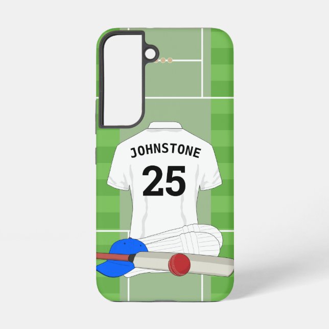 Cricket club fan/player samsung galaxy case (Back)