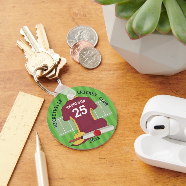 Cricket club Team awards v4 Keychain (Desk)