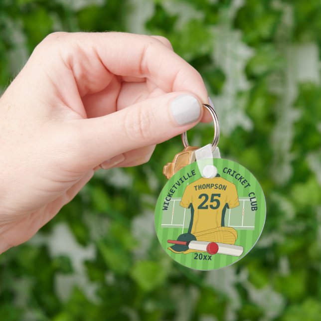 Cricket club Team awards v6 Keychain (Hand)
