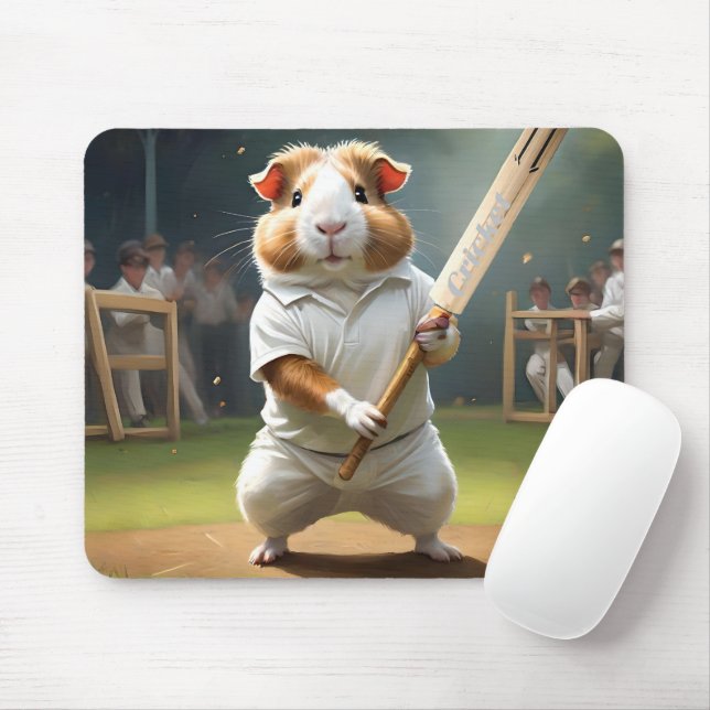 Cricket Craze: The Guinea Pigs Big Match Mouse Pad (With Mouse)