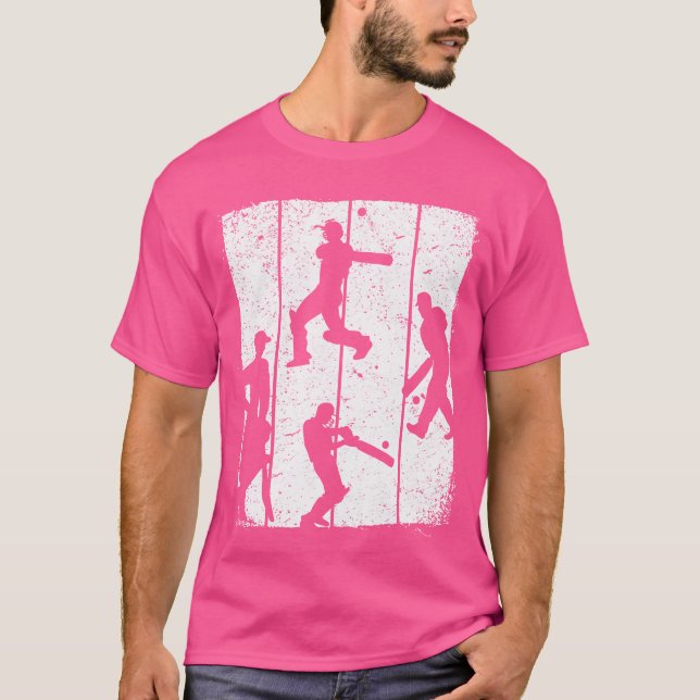 Cricket Cricket Silhouette Cricket T-Shirt (Front)