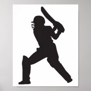 Cricket Cricketer England India Pakistan Men Women Poster