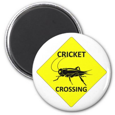 Cricket Crossing Sign Magnet