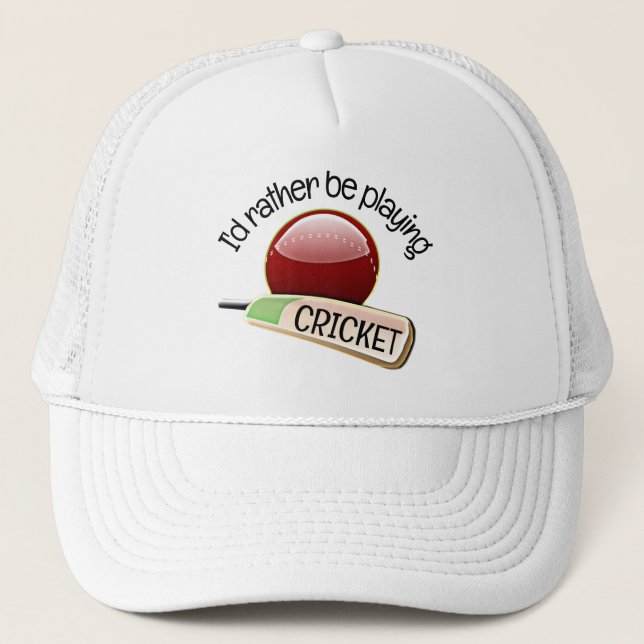 Cricket Design Hat (Front)