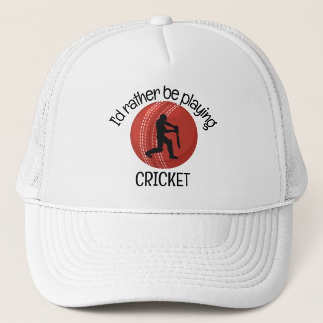 Cricket Design Hat