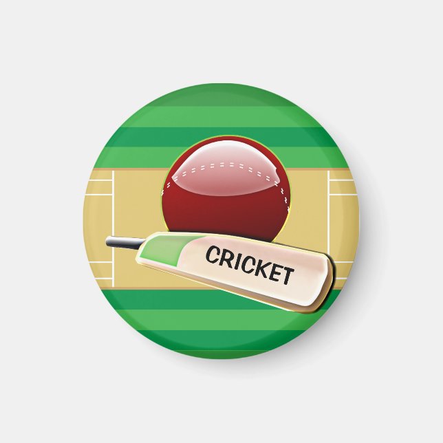Cricket  Design Magnet (Front)