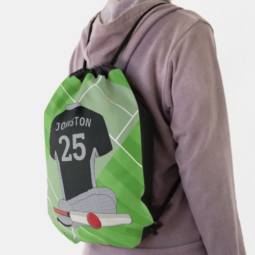 Cricket design  v7 drawstring bag