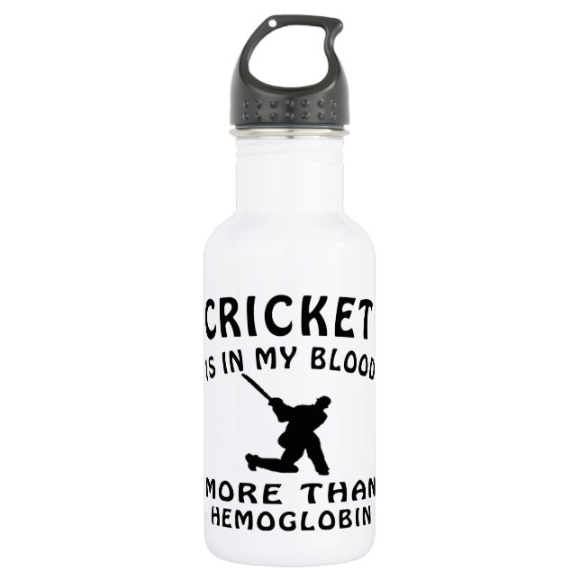 Cricket designs water bottle (Front)