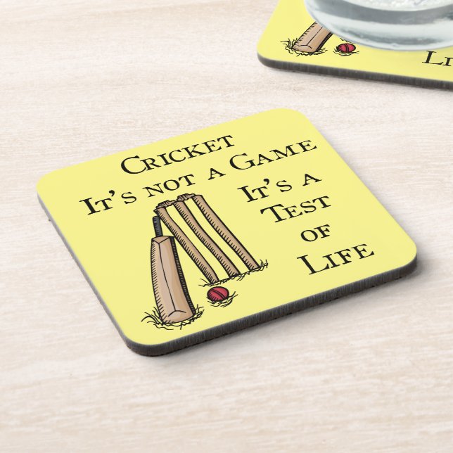 Cricket Drink Coaster (Left Side)